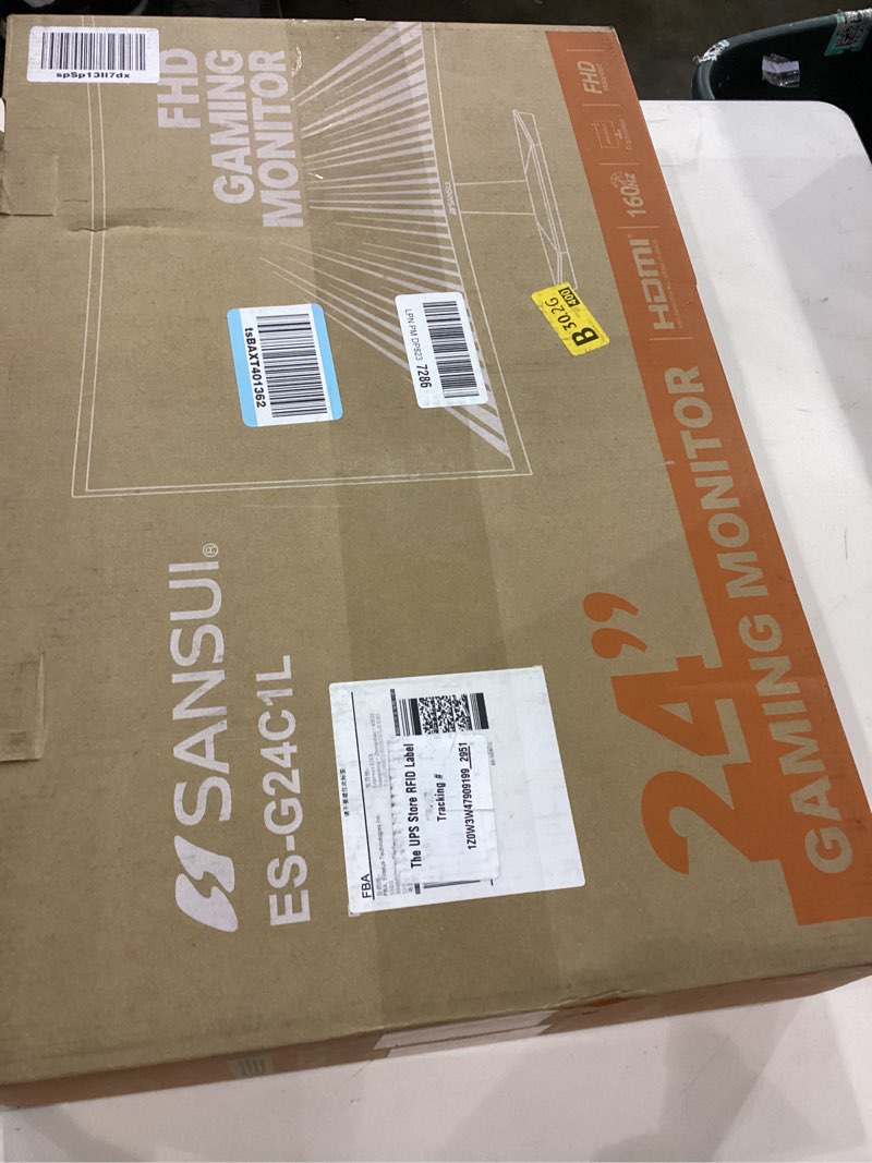 SANSUI 24 Inch Curved 160Hz Gaming Monitor,1500R Curved Gaming Monitor FHD 1080P Computer Monitor,MP