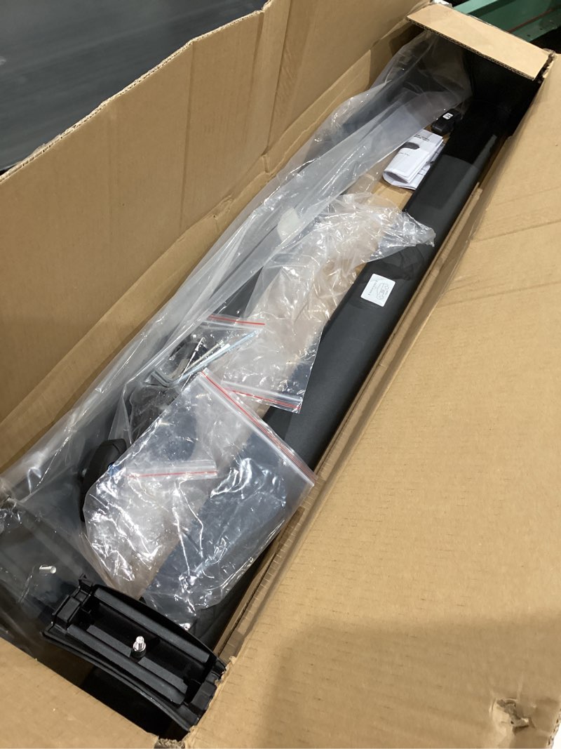 Condition photo showing As Is for 220lb lockable roof rack cross bars, compatible with 2011-2020 2021jeep grand cherokee (with grooved side rails), heavy duty aluminum crossbar racks roof rail rooftop luggage canoe