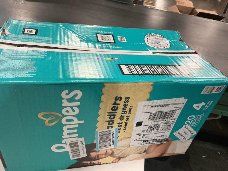 Condition photo showing New/Like New for pampers swaddlers sensitive disposable diapers - size 4 - 120ct