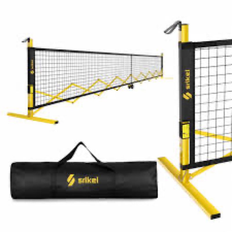 Srikel FlashCourt Portable Pickleball Net – 22 FT Regulation Size Pickle Ball Net for Indoor and Out