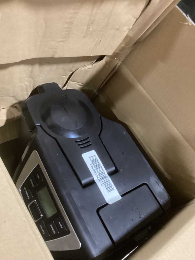 Condition photo showing As Is for Black and Decker BLACK+DECKER 12-Cup Mill and Brew Coffeemaker, Black, CM5000B 12-Cup Coffee System