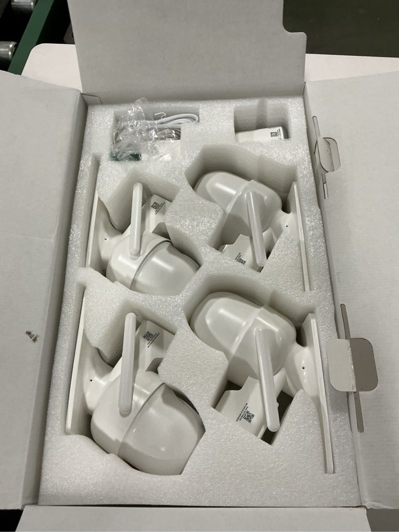 Condition photo showing Good Condition for Security Cameras Wireless Outdoor Home System, 4 Camera Kit, No Subscription Fees, Solar Powered, Local Storage, 365-Day Battery Life, 360°PTZ Surveillance, Auto Tracking, 2K Color Night Vision 4-camera-kit