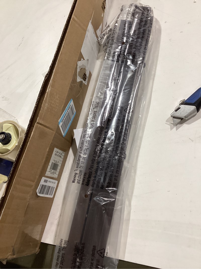 Condition photo showing Good Condition for lazblinds no tools no drill 1" vinyl mini blinds, cordless blinds for windows, light filtering horizontal window blinds & shades, 28" w x 48" h, mahogany cordless-mahogany 28" w x 48" h
