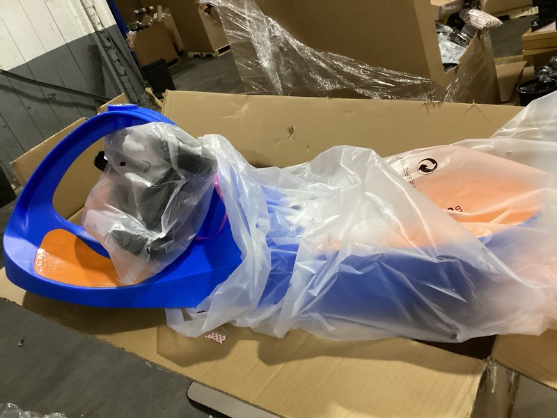 Condition photo showing As Is for Wiggle Car Ride on Toy - Easy-to-Use Kid Car for Ages 3 Years and Up with No Batteries, Gears, or Pedals by Lil Rider (Blue/Orange), Large,Yellow / Black Blue and Orange