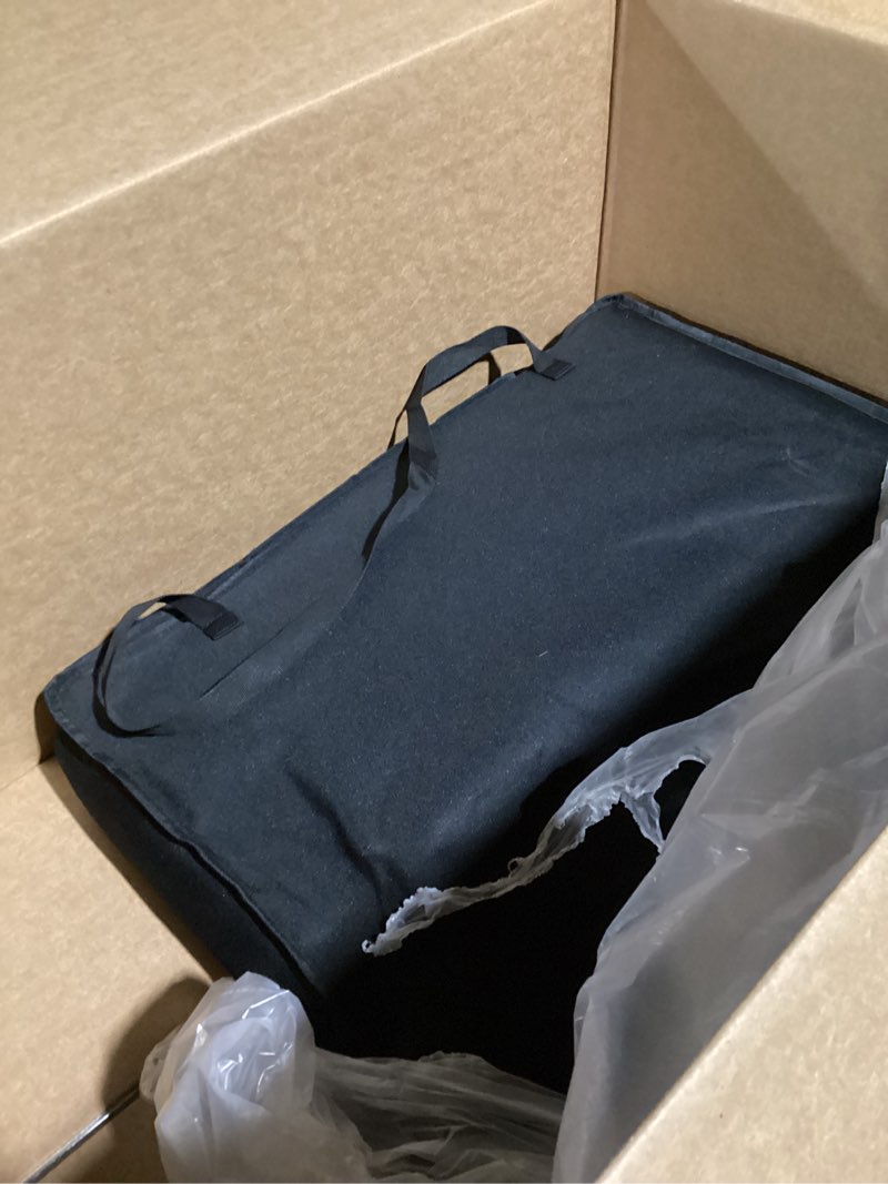 Condition photo showing As Is for Ruff Liners Large Back Seat Extender for Dogs, Black – As Seen on Shark Tank – Flat Bridge Platform for Full-Size Trucks, Stable Base, 400lb Support, Waterproof – Rigid Back Seat Cover for Dogs Black Full-Size Trucks