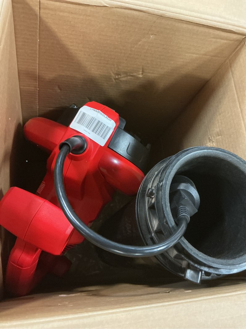 Condition photo showing As Is for craftsman 3-in-1 leaf blower, vacuum and mulcher, backpack blower up to 260 mph, 12 amp, corded electric leaf collector (cmebl7000) 260 mph blower/vac