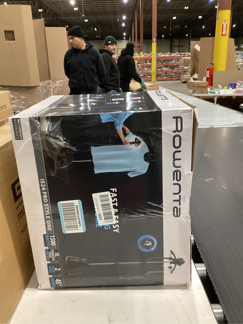 Condition photo showing New/Like New for Rowenta, Steamer for Clothes, Pro Style Full Size Steamer with 45 second heat-up & Removable 50 oz Water Tank, 1500 Watts, Included Clips to Hang Clothes, Ironing, Black Clothes Steamer, IS2461 XL Water Tank