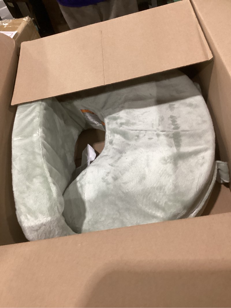 Condition photo showing Good Condition for my brest friend super deluxe nursing pillow - enhanced comfort & ergonomic breastfeeding pillow for ultimate support for mom & baby - adjustable and with handy side pocket, platinum