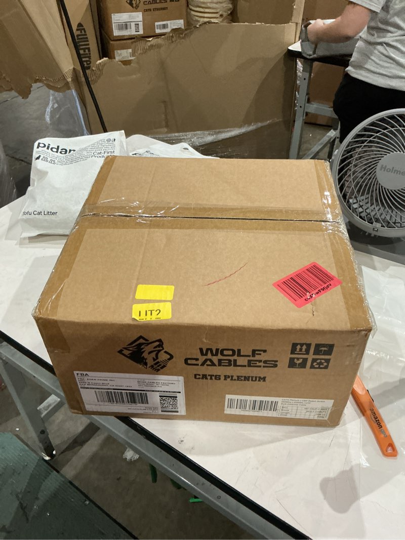 Condition photo showing New/Like New for | cat6 cable 1000ft | plenum cmp rated | 23awg, 550mhz utp certified | 10gbps high speed bulk cat 6 ethernet cable for networking | easy pull box