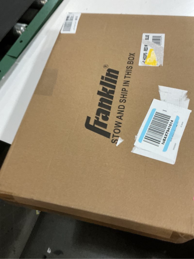 Condition photo showing New/Like New for franklin sports mini basketball hoops-indoor over the door mini hoop+basketball sets-perfect accessory for bedroom+office 17.75" x 12" (pack of 1) red, white, blue - 17.75" x 12"