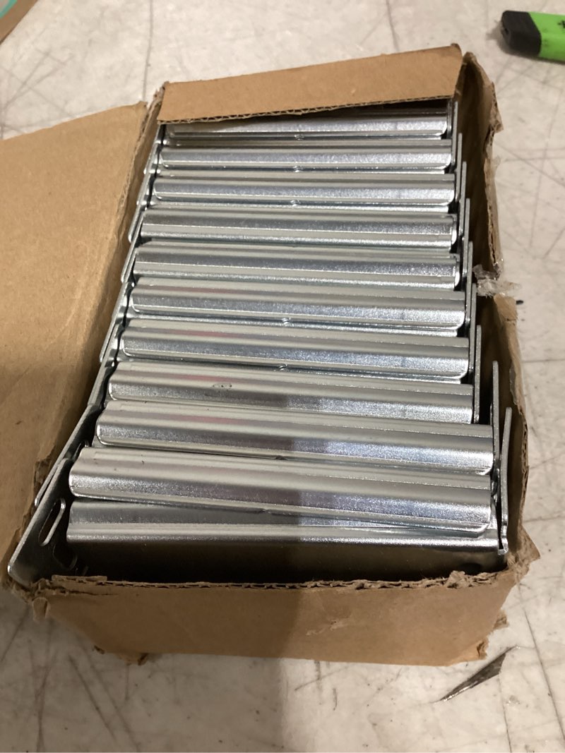 Condition photo showing Good Condition for lontan 10 pairs rear mounting brackets for drawer slide - b4502 cabinet drawer bracket for face frame cabinets kitchen replacement parts for 1.77 inch(45mm) width furniture gildes silver 1.77 inch - mounting bracket 10