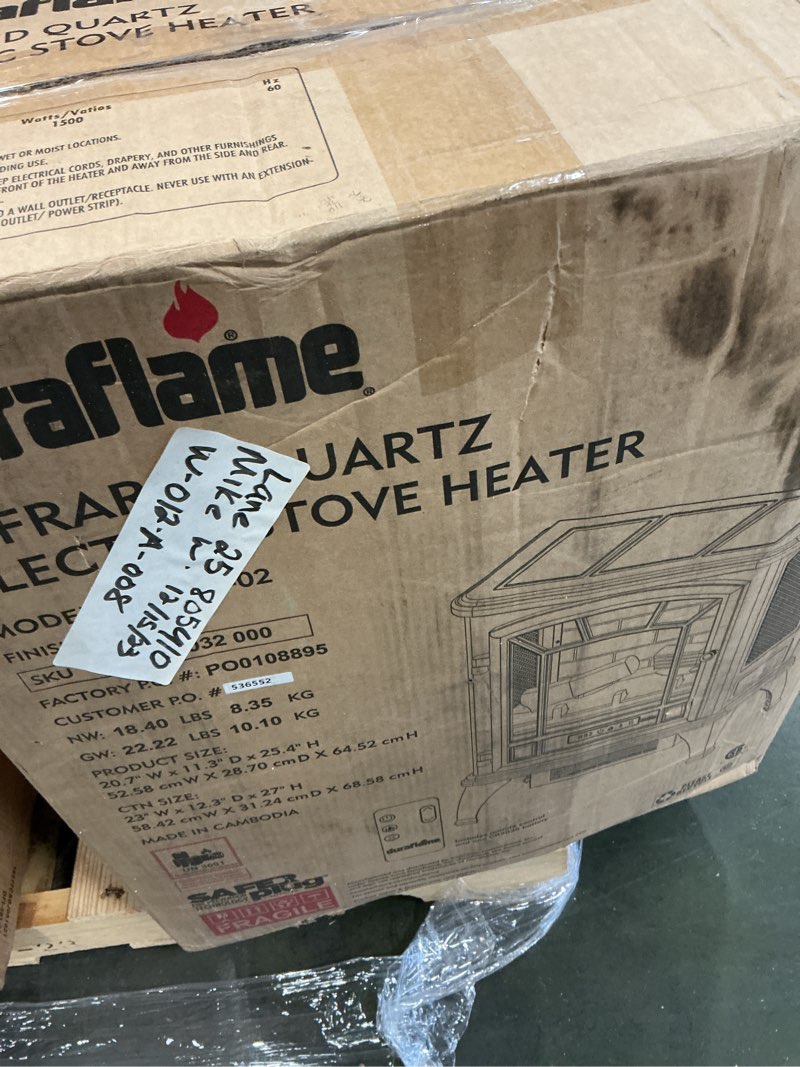Condition photo showing New/Like New for duraflame Infrared Quartz Electric Stove Heater - DFI-591-02 - Bronze