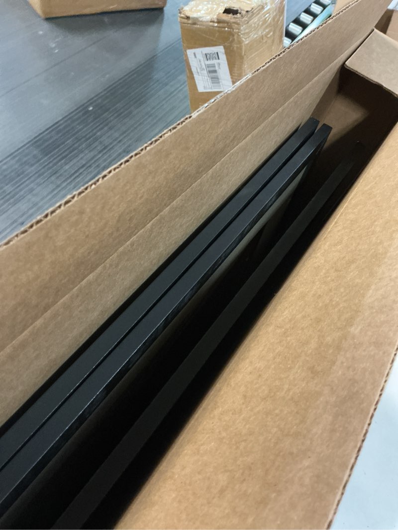 Condition photo showing Good Condition for Wiscet 16x24 Picture Frame Set of 3, Display Pictures 12x18 with Mat or 16 x 24 Poster Frame Without Mat, Wall Gallery Photo Frames, Black Black 16x24