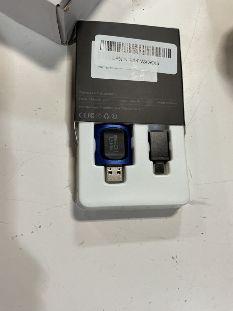 Condition photo showing Good Condition for 2026 upgraded 2-in-1 wireless carplay adapter & android auto wireless adapter, bluetooth car adapter for wired to wireless, fast & stable auto-connect, 5g wifi & bt 5.4, plug & play (usb-c/a) 1 pack