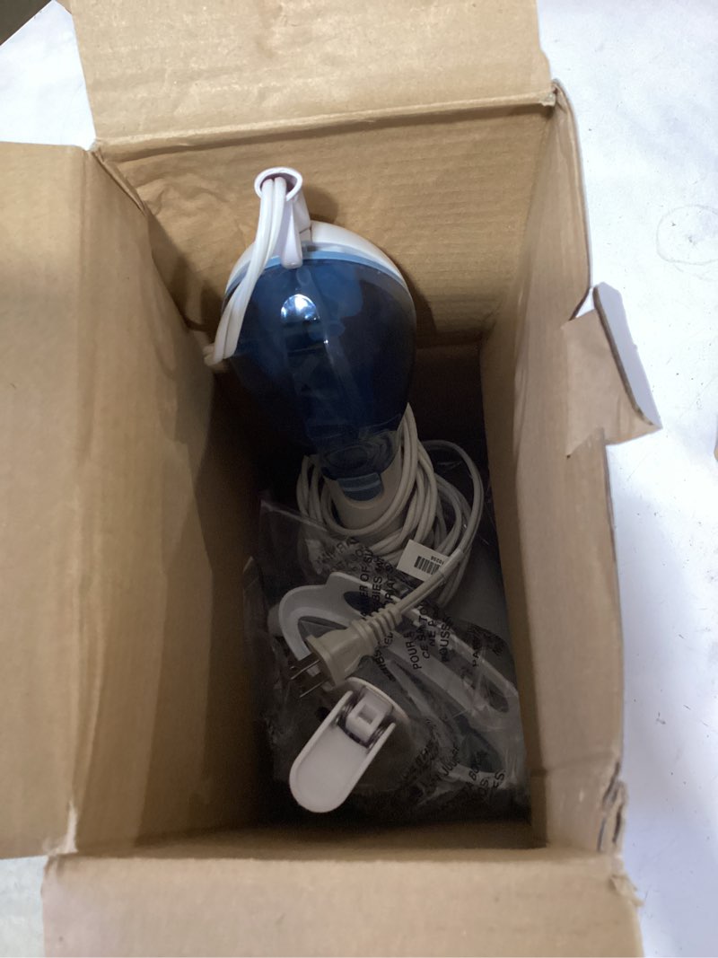 Condition photo showing As Is for incomplete conair handheld garment steamer for clothes, extremesteam 1200w, portable handheld design,white/blue white / blue hand held