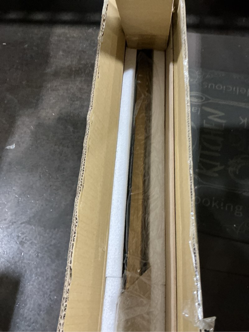 Condition photo showing Good Condition for Hamilton Hills 20" x 30" Classic Gold Framed Rich Framed Top Round Corner Mirror - Thick Arched Top Rich Wall Mirror - Vanity for Bathroom Decor, Bedroom, Living Room - Hangs Horizontal or Vertical 30"L x 20"W