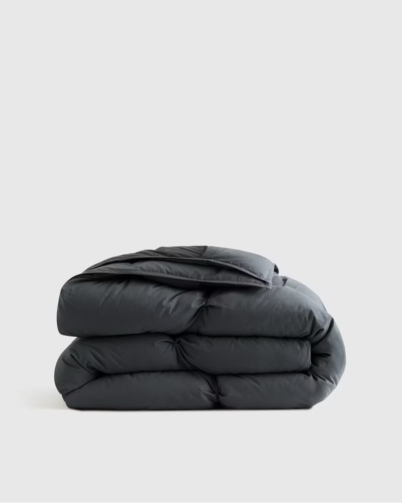 cotton pintuck comforter, full/queen, nightfall 