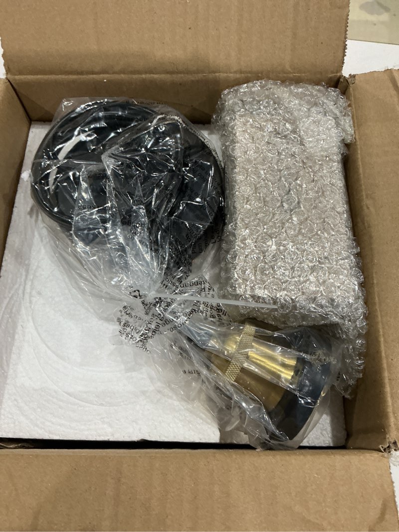 Condition photo showing Good Condition for globe pendant lighting with clear glass gold and black light fixture globe pendant lighting mid century modern hanging light fixture for sink bathroom entryway kitchen island (bulb incl.) black & gold 8 inch