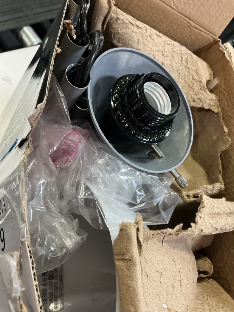 Condition photo showing As Is for mainstays 72   combo floor lamp with adjustable reading lamp  silver  metal material