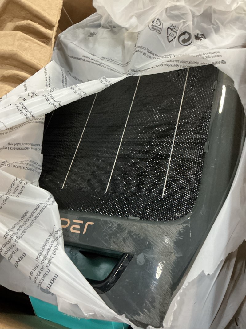 Condition photo showing As Is for aiper ecosurfer s2 solar pool skimmer w/ app support, 24/7 cleaning, dual charging modes, smart obstacle avoidance, ideal for all swimming pool types
