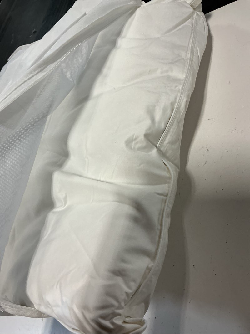 Condition photo showing As Is for quince premium down pillow, king, soft