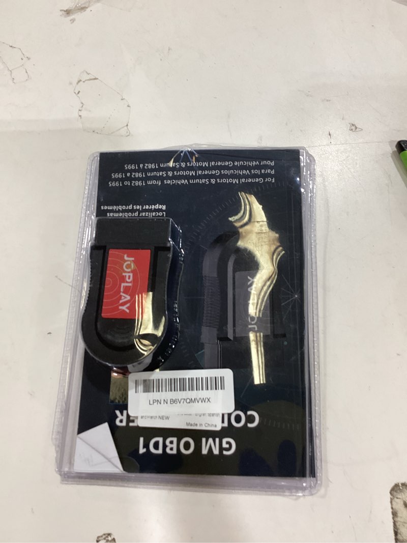 Condition photo showing Good Condition for JOPLAY OBD1 Scanner and Code Reader Compatible with GM 1982-1995 Vehicles, ECM ABS Diagnostic Scan Tool with Instructions in English, Spanish, and French Red