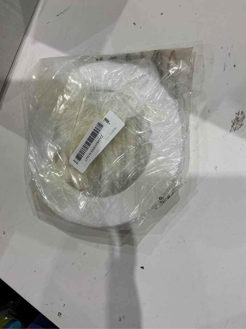 Condition photo showing As Is for patikil 5" id 7.5" od plastic trim ring, 4 pcs ceiling light goof rings matte circular light cover lighting fixture for ceiling wall recessed can downlights, translucent matte white