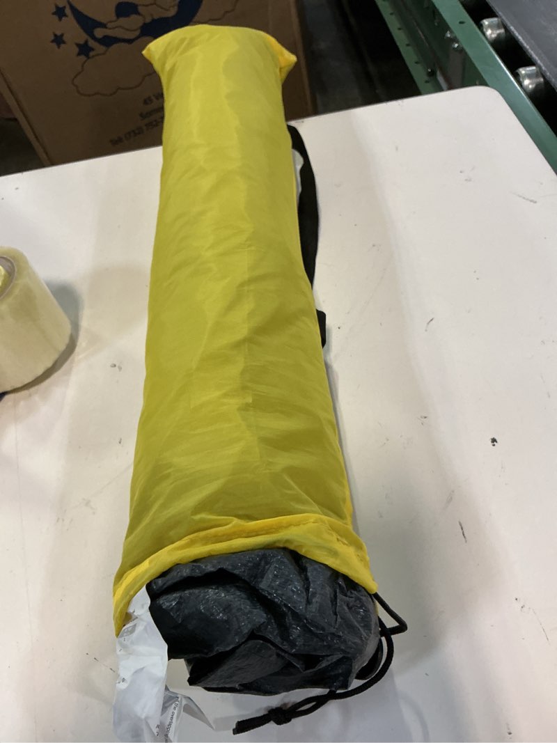 Condition photo showing Good Condition for 2 person outdoors camping tent with rain fly and carrying bag - lightweight outdoor pop up tents for camping essentials, music festivals, backpacking, hiking, or beach shelter by wakeman outdoors green