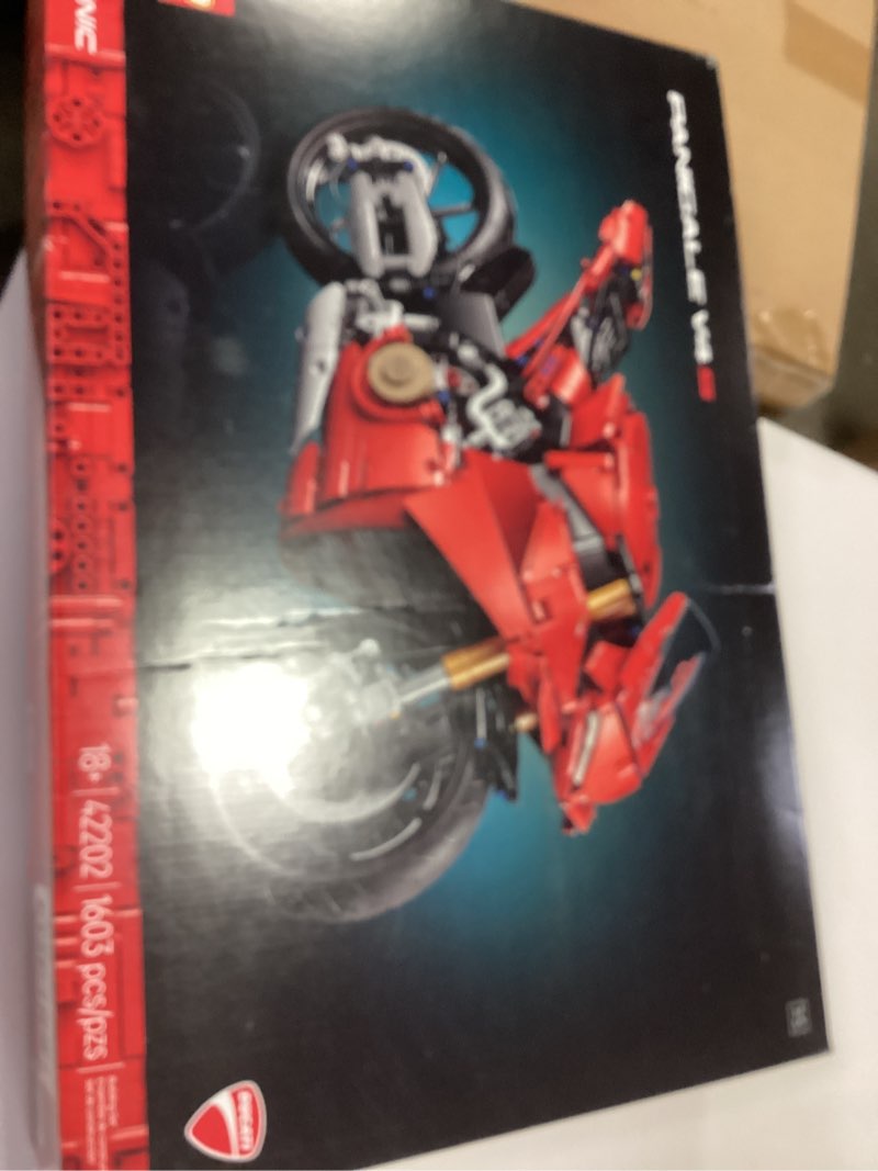 Condition photo showing New/Like New for LEGO Technic Ducati Panigale V4 S Motorcycle Toy - Building Set for Adults, Men & Women, Ages 18+ - Gift for Birthdays - 42202