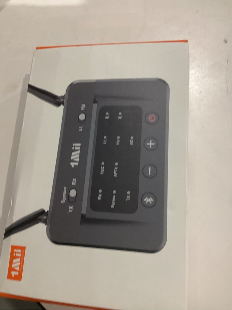 Condition photo showing Good Condition for 1mii b03 bluetooth 5.3 transmitter receiver for tv home stereo bt headphones, aptx low latency/adaptive/hd bluetooth audio adapter, splitter for wired & wireless, optical rca aux 3.5mm inputs/outputs