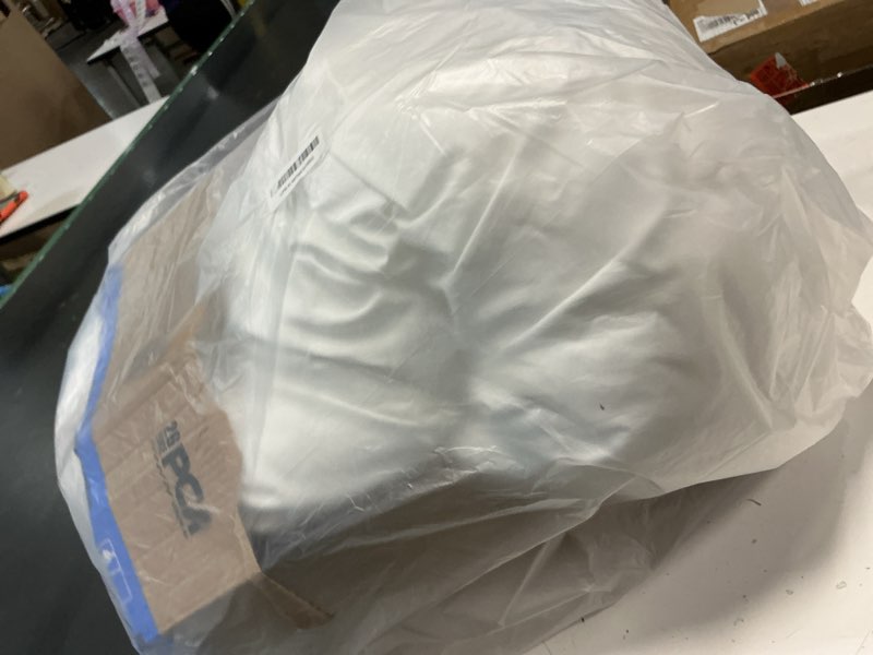 Condition photo showing Good Condition for Andency Ruched White Full Size Comforter Sets, Shabby Chic Pleatd Bedding Sets 3 Pieces, Lightweight