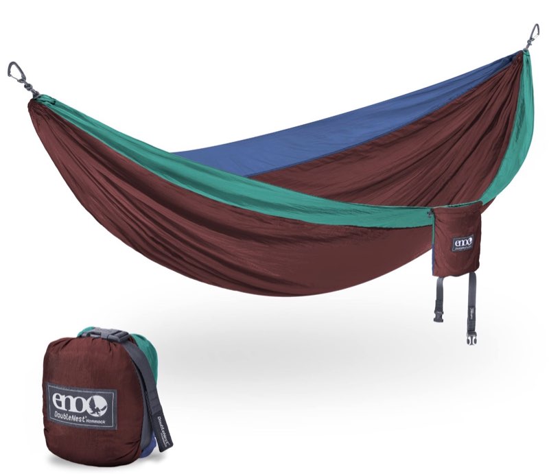 eno doublenest hammock - lightweight, portable, 1 to 2 person hammock - for camping, hiking, backpacking, travel, a festival, or the beach