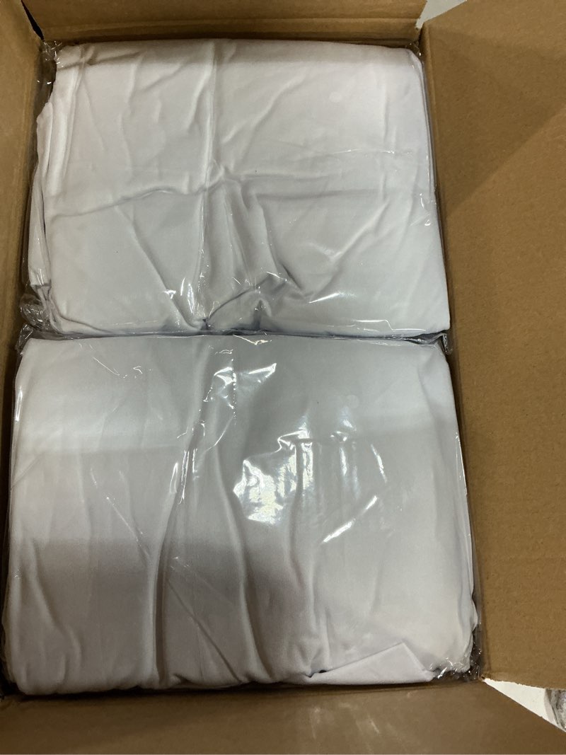 Condition photo showing New/Like New for cocktail table covers-spandex round high top table cloths 6 pack 32x43 inch-white stretch fitted bar tall tablecloth for pub bistro highboy party event banquet height folding satnding tables white 32" x 43" | 6 pack
