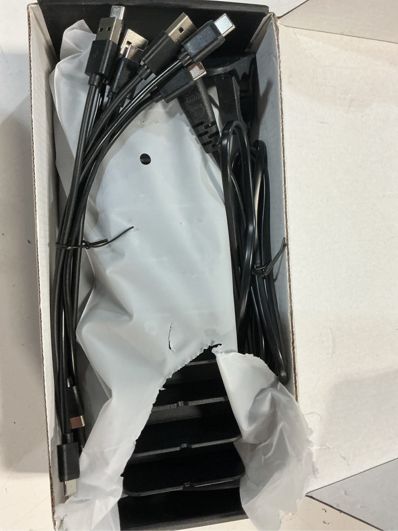 Condition photo showing New/Like New for 320w charging station for multiple devices, 10 ports fast multi-device charger organizer compatible with macbook pro laptop, iphone, android, ipad, tablet, kindle, multi-device charging dock?black?