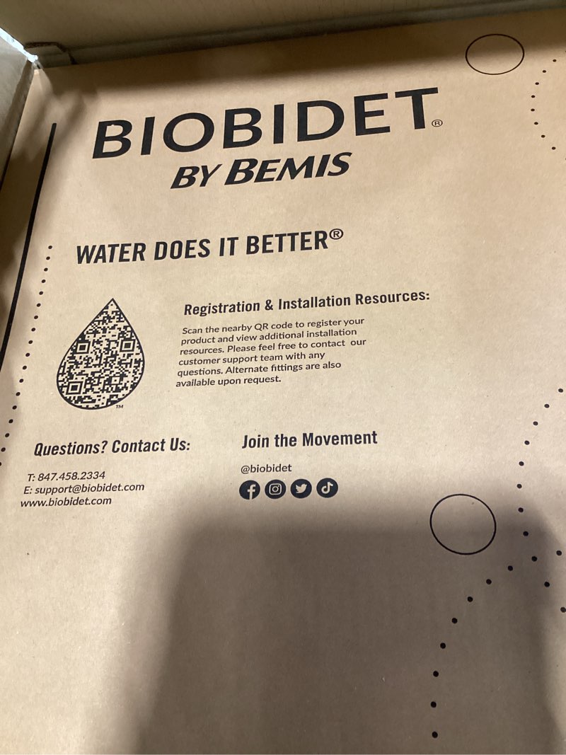 Condition photo showing New/Like New for bio bidet bb1200 elongated smart bidet, warm water wash, heated seat & dryer, app & remote control bidet + air dryer + remote