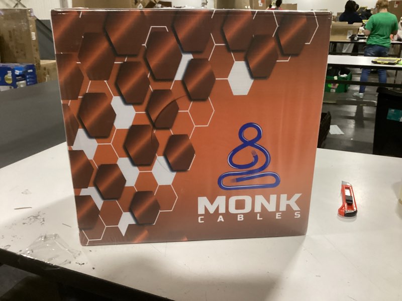 Condition photo showing New/Like New for MONK CABLES | CAT6 Plenum Cable 1000ft | 100% Pure Copper | UTP, 23AWG, 550MHz | DSX-8000 Certified | Most Certified Cable of The Whole Market (Blue)