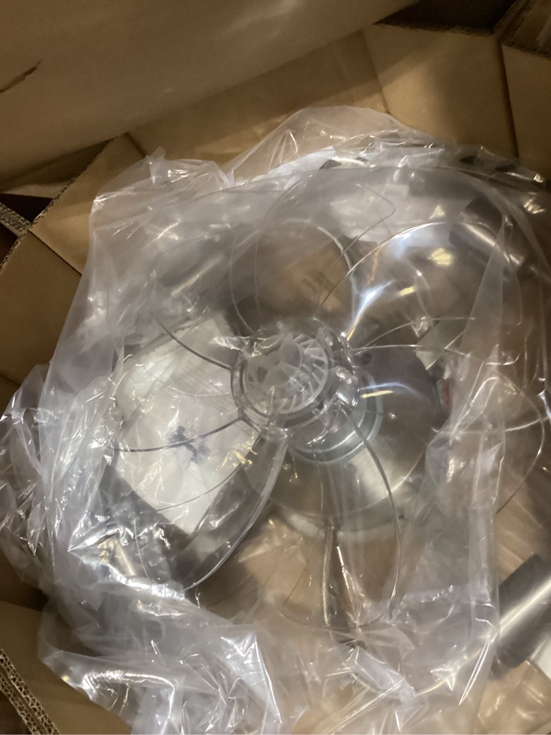 Condition photo showing Good Condition for silver fandelier ceiling fans with lights, crystal chandelier ceiling fan with light remote control, mid century with 6 speeds for bedroom, living room