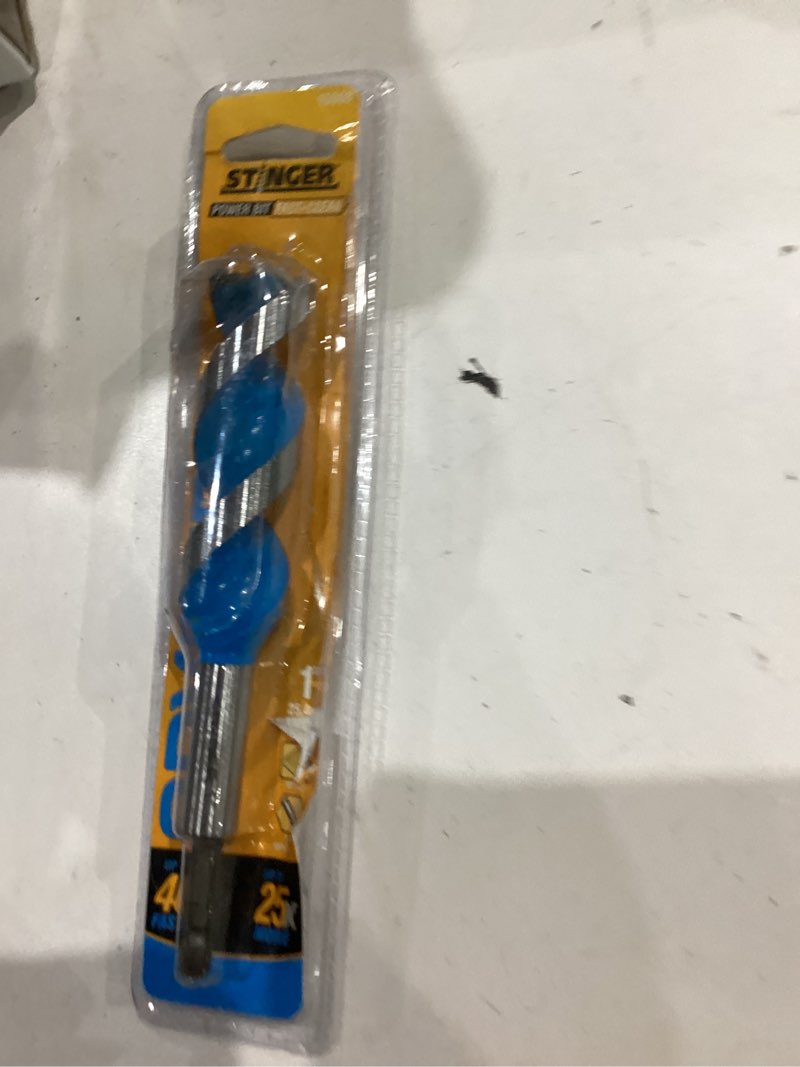 Condition photo showing Good Condition for spyder stinger 1-in x 6-1/2-in woodboring power bit drill bit