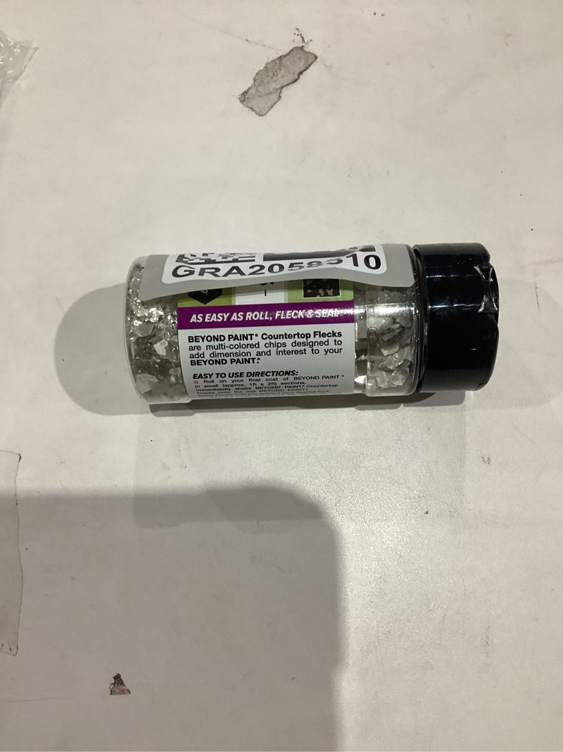 Condition photo showing New/Like New for Beyond Paint Smoked Gray Metallic Countertop Flecks 5 oz.