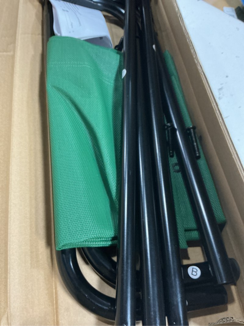 Condition photo showing Good Condition for amazon basics cooling breathable elevated dog bed with metal frame for medium dogs, 43" x 26" x 7.5", green green medium