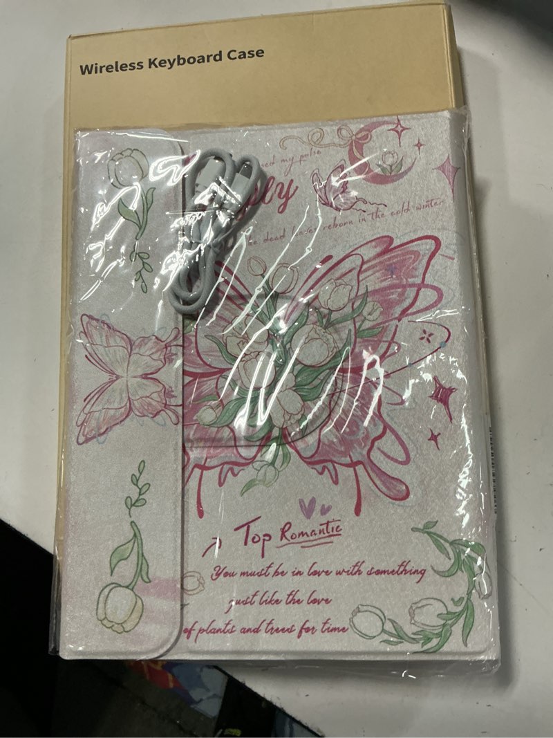 Condition photo showing New/Like New for ybing keyboard case for ipad 10th gen 10.9 inch(2022) & 11th gen(a16, 2025), painted patterns detachable keypad & rotatable magnetic case with pencil holder (butterfly pink)