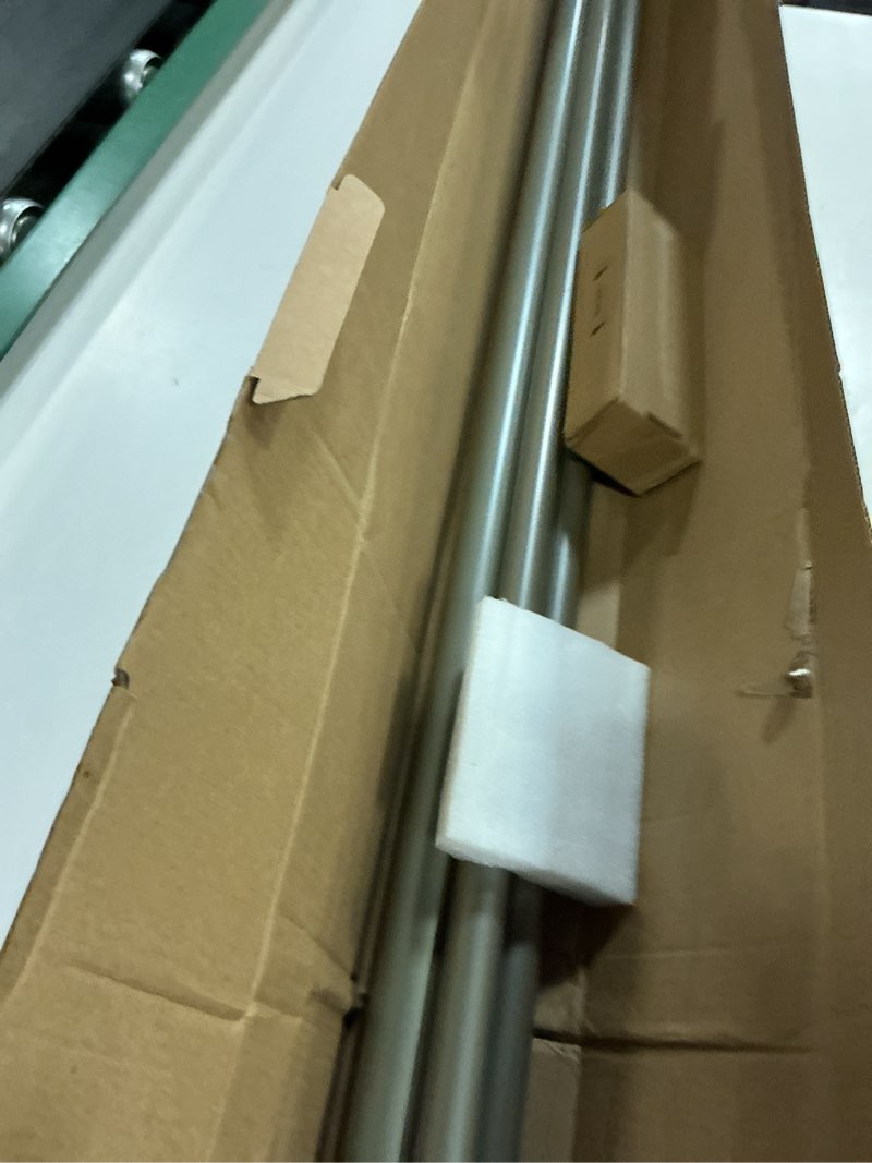 Condition photo showing New/Like New for tonial1 inch double curtain rods 72 to 144 inch (6 to 12 ft), heavy duty decorative drapery rod for windows 69 to 140 inches (5.75 to 11.7 ft) with classic cap finial, antique silver silver 72-144"