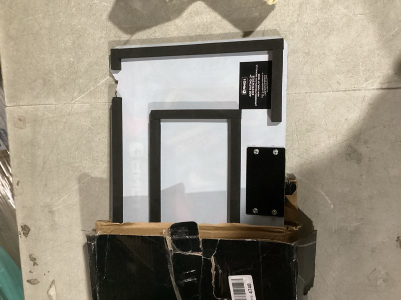Condition photo showing Good Condition for and1 over the door mini basketball hoop: 18x12 shatterproof backboard, 2 mini basketballs, and hand pump included- ultimate indoor basketball accessory for kids and adults, no tools required teal mini hoop / two balls basketball