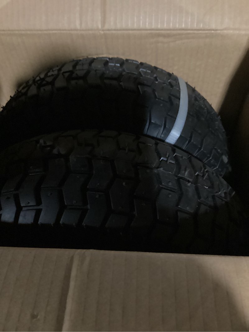 Condition photo showing Good Condition for 2-Pack 16 x 6.50-8 Riding Lawn Mower Tire with Rim, 3/4" or 5/8'' Bushing, 16 Inch Tire Assembly for Garden Tractor.3"-6''Offset Hub. (16 x 6.5-8 Tube Type,3" Offset Hub,Fit Most John Deere)