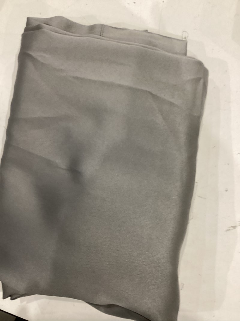 Condition photo showing Good Condition for sun zero becca energy efficient grommet curtain panel, 40" x 84", gray