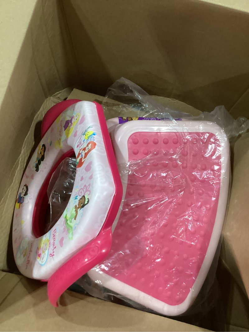Condition photo showing Good Condition for disney princess "loving life" 2 piece essential potty training set - soft cushion