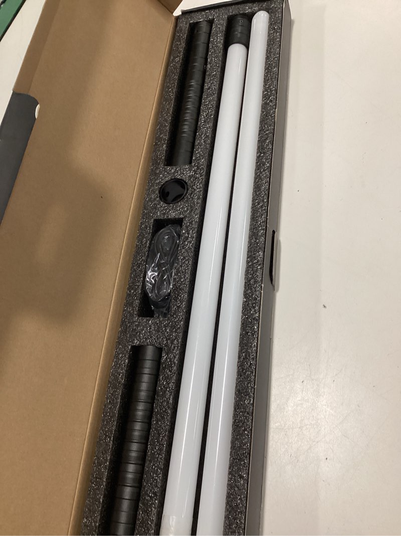 Condition photo showing Good Condition for 2 in 1 Dueling Lightsaber Alloy Handle Light Saber 15 RGB Colors with 4 Modes 6 Sound Effects USB Rechargeable Detachable Lightsaber for Kids Adults Ideal Birthday Children's Day Halloween Christmas 15 Colors Black