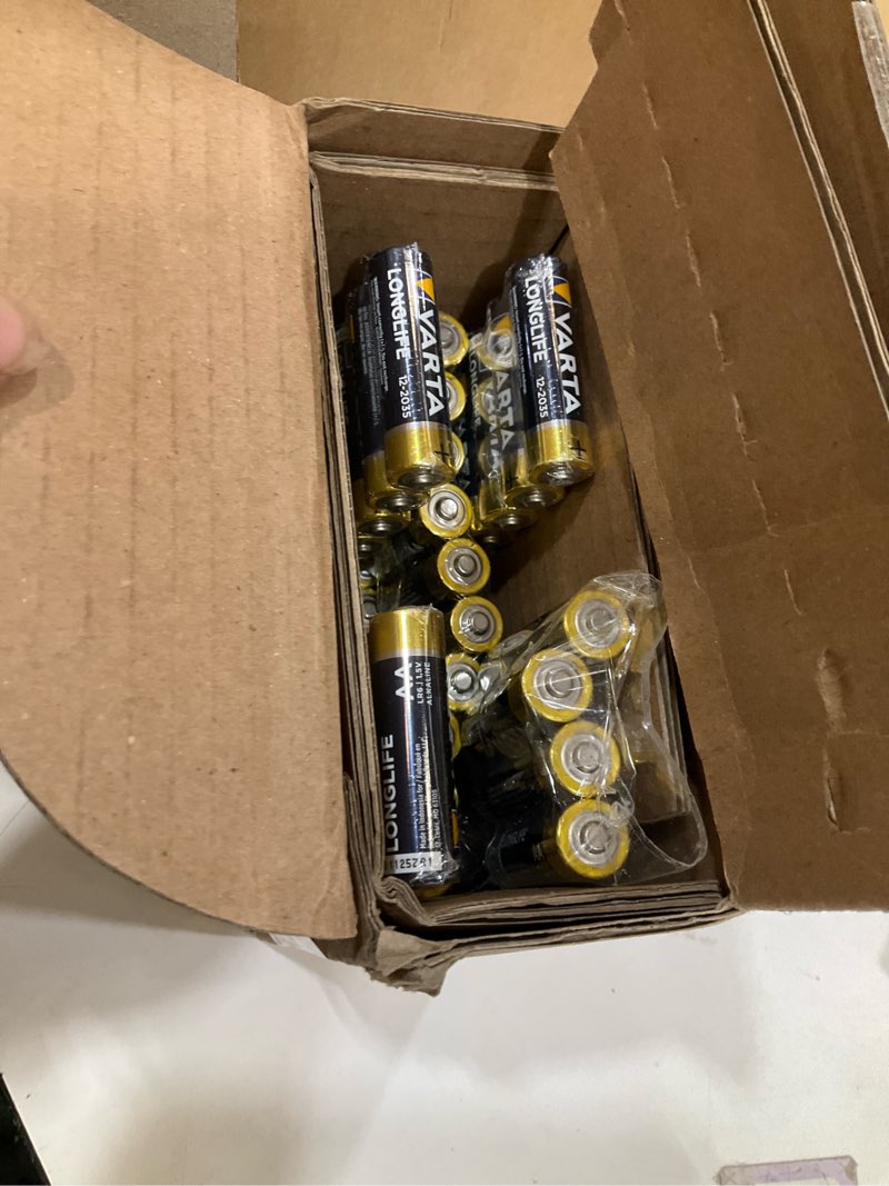Condition photo showing Good Condition for varta longlife aa batteries (100 pack), alkaline double a battery