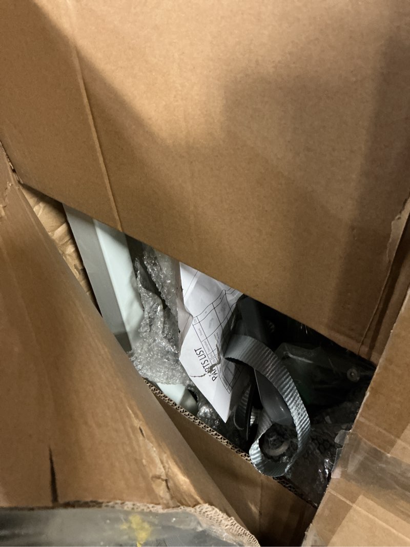 Condition photo showing As Is for Trapeze Bar for Bed Mobility,Free Standing Trapeze Tar with Wheels,Bed Assist Bar,White Pull Up Assist Bar,5Ft-7Ft Height Adjustable, for Care Facilities,Hospital