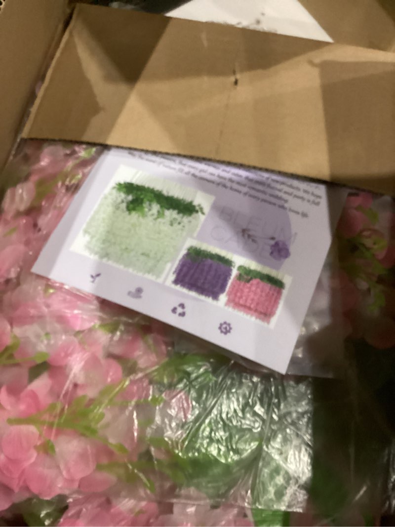Condition photo showing Good Condition for BLEUM CADE 36 Pcs Pink Wisteria Hanging Flowers, 3.6Ft/Pcs Fake Wisteria Flowers, Artificial Hanging Wisteria Garland for Wedding Party Home Backdrop Wall Decorations